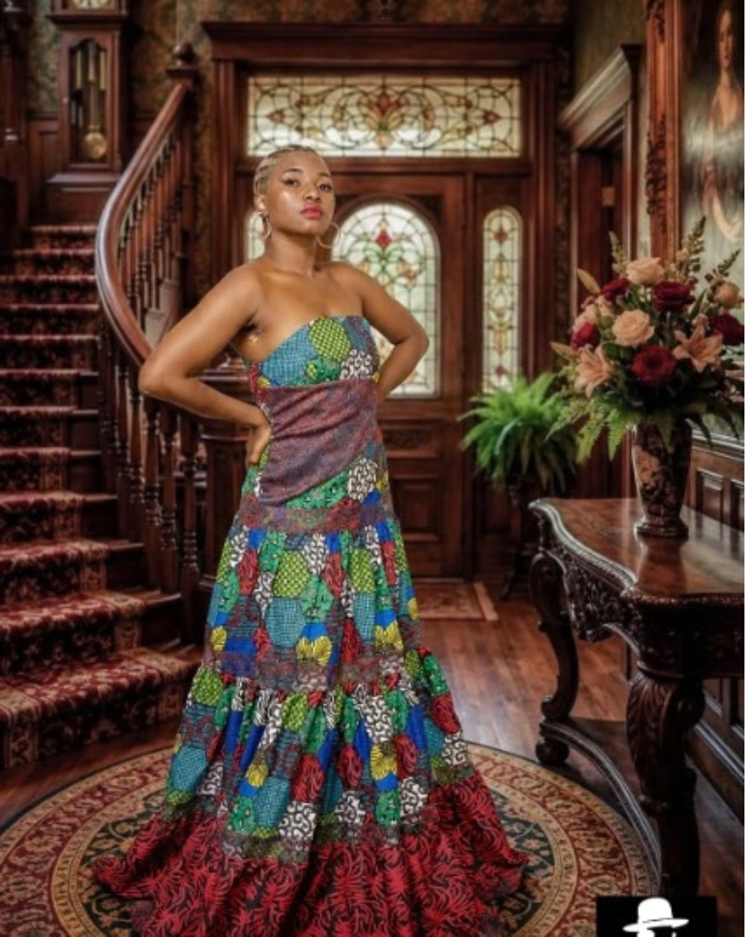 Robe Longue Bustier Étagée